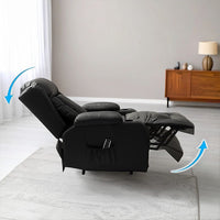 Lift Heated Leather Recliner Electric Massage Chair with USB port