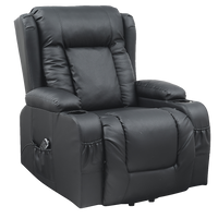 Lift Heated Leather Recliner Electric Massage Chair with USB port