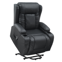 Lift Heated Leather Recliner Electric Massage Chair with USB port