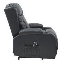 Lift Heated Leather Recliner Electric Massage Chair with USB port