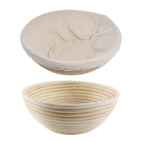 2 x 9" Sourdough Bread Proofing Set Bread Making Kit Round Bowls