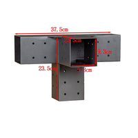 Roof Pergola Gazebo Shed Matte Black Steel Brackets DIY Kits