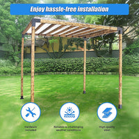 Roof Pergola Gazebo Shed Matte Black Steel Brackets DIY Kits