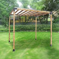 Roof Pergola Gazebo Shed Matte Black Steel Brackets DIY Kits