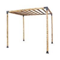 Roof Pergola Gazebo Shed Matte Black Steel Brackets DIY Kits