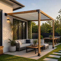 DIY Pergola Kit – Single Wall Mount Set with Brackets