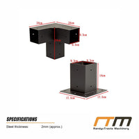 DIY Pergola Kit – Single Wall Mount Set with Brackets
