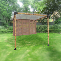 Roof Pergola Gazebo Shed Matte Black Steel Brackets DIY Kits