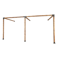 Roof Pergola Gazebo Shed Matte Black Steel Brackets DIY Kits