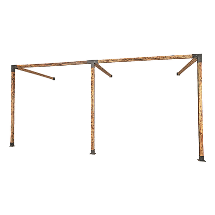 Roof Pergola Gazebo Shed Matte Black Steel Brackets DIY Kits