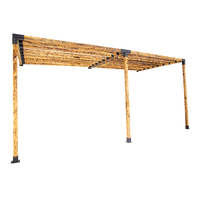 Roof Pergola Gazebo Shed Matte Black Steel Brackets DIY Kits