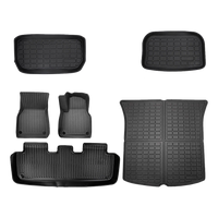 6 piece Tesla Model Y Floor Mats for Front and Rear Trunk Front Passenger and Driver Side