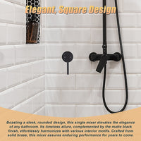 Single Round Shower Bath Mixer Tap Bathroom WATERMARK Approved