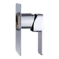 Single Square Shower Bath Mixer Tap Bathroom WATERMARK Approved in Chrome