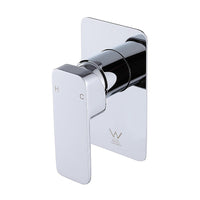 Single Square Shower Bath Mixer Tap Bathroom WATERMARK Approved in Chrome