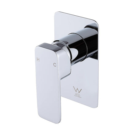 Single Square Shower Bath Mixer Tap Bathroom WATERMARK Approved in Chrome