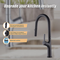 Kitchen Laundry Bathroom Basin Sink Pull Out Mixer Tap Faucet in Black