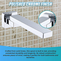 Bath In Wall Swivel Spout in Polished Chrome Finish