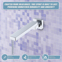Bath In Wall Swivel Spout in Polished Chrome Finish