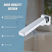 Bath In Wall Swivel Spout in Polished Chrome Finish