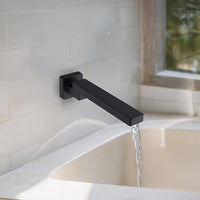 Bath In Wall Swivel Spout in Matte Black
