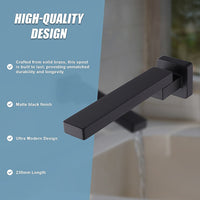 Bath In Wall Swivel Spout in Matte Black