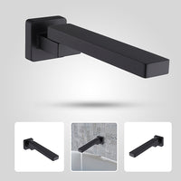 Bath In Wall Swivel Spout in Matte Black