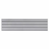 Slatwall Storage Pack of 6 Grey PVC Panels - Retail Display Garage Storage + Hooks