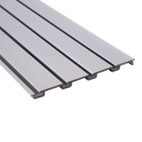 Slatwall Storage Pack of 6 Grey PVC Panels - Retail Display Garage Storage + Hooks