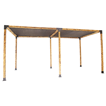 Roof Pergola Gazebo Shed Matte Black Steel Brackets and Black Screen DIY Kits