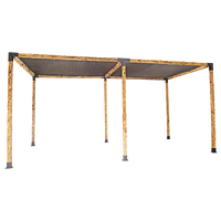 Roof Pergola Gazebo Shed Matte Black Steel Brackets and Black Screen DIY Kits