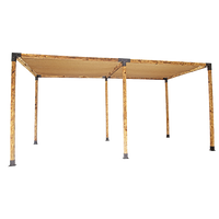 Roof Pergola Gazebo Shed Matte Black Steel Brackets and Coffee Screen DIY Kits