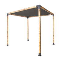 Roof Pergola Gazebo Shed Matte Black Steel Brackets and Black Screen DIY Kits