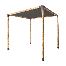 Roof Pergola Gazebo Shed Matte Black Steel Brackets and Black Screen DIY Kits