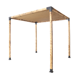 Roof Pergola Gazebo Shed Matte Black Steel Brackets and Coffee Screen DIY Kits