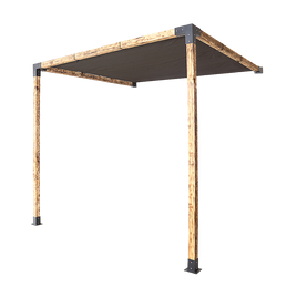 Roof Pergola Gazebo Shed Matte Black Steel Brackets and Black Screen DIY Kits