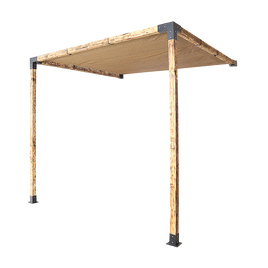 Roof Pergola Gazebo Shed Matte Black Steel Brackets and Coffee Screen DIY Kits