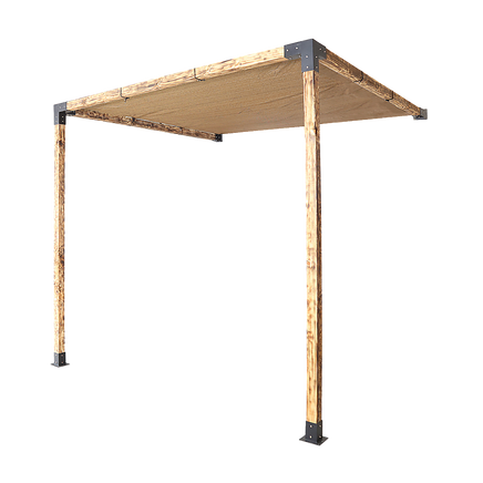 Roof Pergola Gazebo Shed Matte Black Steel Brackets and Coffee Screen DIY Kits