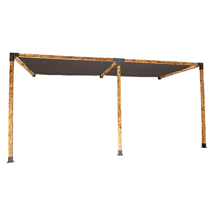 Roof Pergola Gazebo Shed Matte Black Steel Brackets and Black Screens DIY Kits