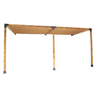 Roof Pergola Gazebo Shed Matte Black Steel Brackets and Coffee Screens DIY Kits