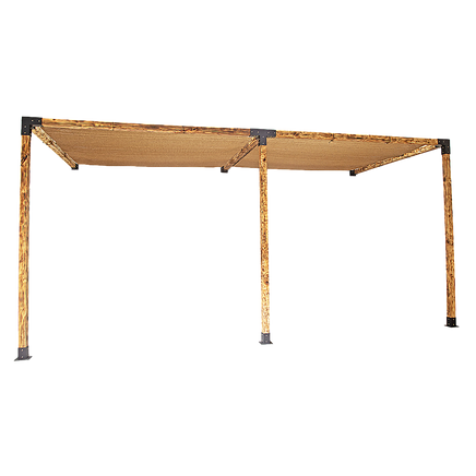 Roof Pergola Gazebo Shed Matte Black Steel Brackets and Coffee Screens DIY Kits