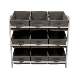 Kids Toy Box Storage Unit Drawers Childrens Bedroom Shelf Baby Nursery Furniture Grey