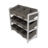 Kids Toy Box Storage Unit Drawers Childrens Bedroom Shelf Baby Nursery Furniture Grey