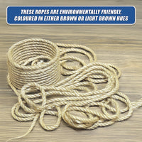 Sisal Rope Natural Jute Hemp Manila Twine Cord 20mm*50m