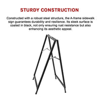 A Frame Sign 60x90cm Sidewalk Plastic Poster Board Outdoor Display