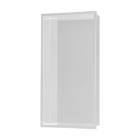 641 x 336 x 101mm Shower Niche Single Shelf Organizer No Tile Needed in White