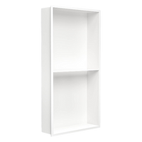 641 x 336 x 101mm Shower Niche Double Shelf Organizer No Tile Needed in White