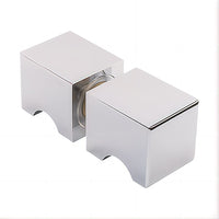 110x120cm Double Door Corner Shower Screen with Channels and SS Hinges - Chrome