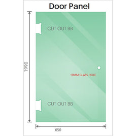 110x120cm Double Door Corner Shower Screen with Channels and SS Hinges - Chrome