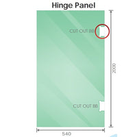 110x120cm Double Door Corner Shower Screen with Channels and SS Hinges - Chrome